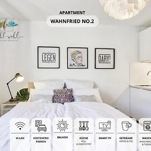 Wahnfried No2 - Citynah Wohnen Mit Küche, Duschbad Und Balkon Apartment